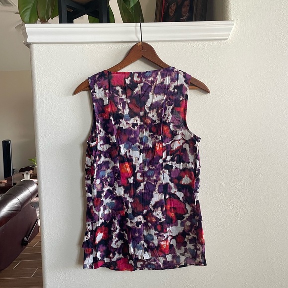 Ann Taylor Tops - Ann Taylor Floral Sleeveless Blouse